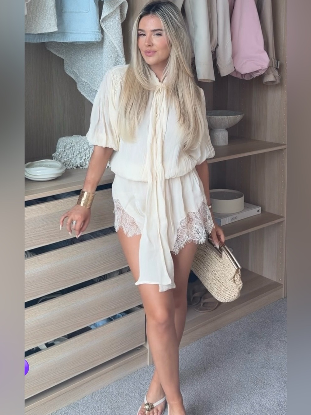 ZARA ZW COLLECTION LACE SHORT JUMPSUIT